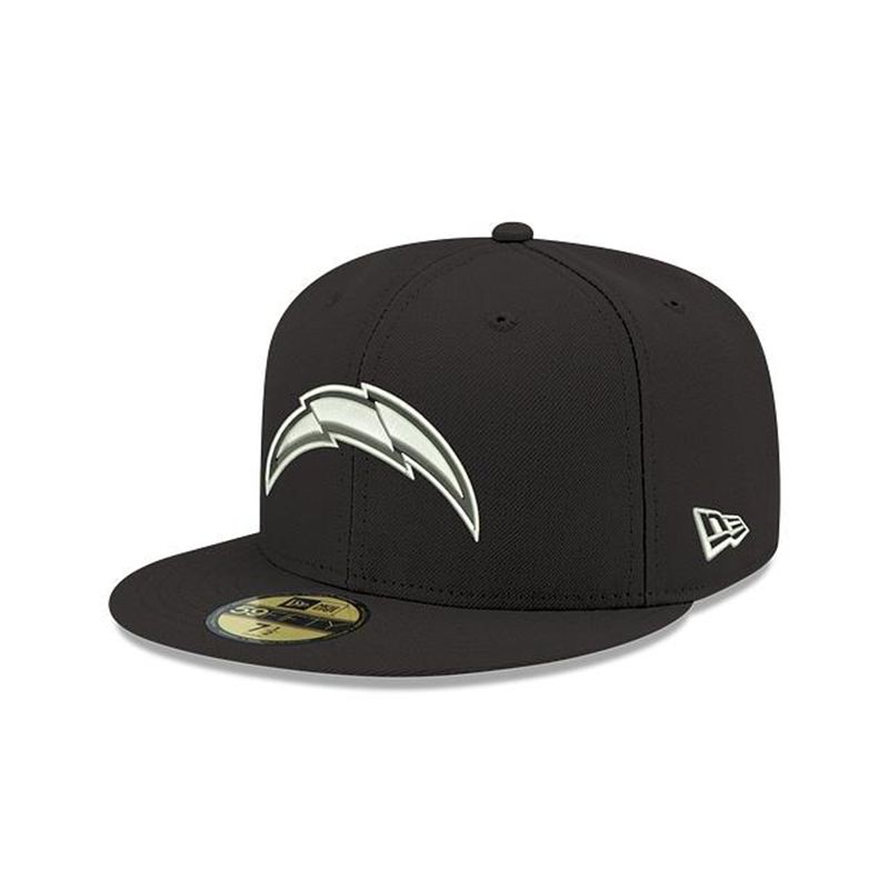 NFL Los Angeles Chargers 59Fifty Fitted (NUC8338) - Black New Era Caps